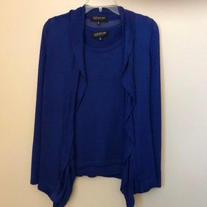 Jones New York Collection Shell and sweater set.